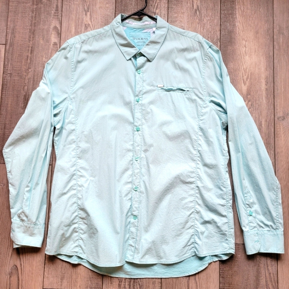 Men's Guess long-sleeve button down shirt